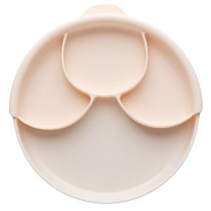 Miniware 天然聚乳酸兒童學習餐具分隔餐盤組(附吸盤)-橙色
