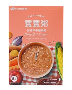 波提寶寶粥-好壯牛牛蘋果粥(5入/盒) 6個月以上