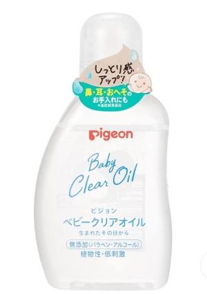 日本 PIGEON貝親 嬰兒撫觸油80ml (日本内銷版)