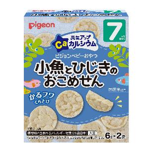 日本 PIGEON 貝親 高鈣海藻魚米餅 7M+