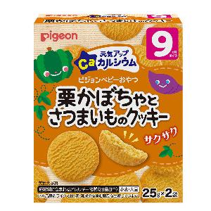 日本 PIGEON 貝親 高鈣栗子南瓜甘薯曲奇 9M+