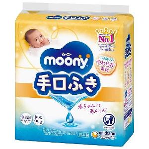 Moony嬰兒手及口部濕紙巾 58片x3包