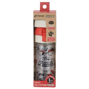 日本 Richell SNOOPY 直飲式學習兩用水杯240ml(紅色)