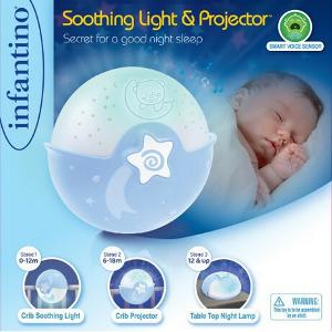 美國 Infantino 嬰兒安睡投射燈(淺藍)