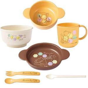 日本Combi 餐具碗碟套裝-Winnie the pooh