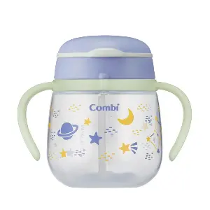 Combi 6個月夜光吸管防漏飲水杯 (太空 ) 240ml