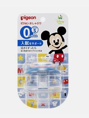 日本 PIGEON 貝親 米奇奶嘴 S (0個月) 