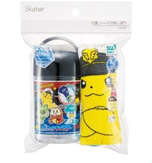 SKATER Pokémon-比卡超附抗菌盒毛巾組
