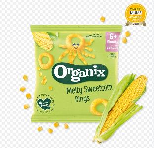 Organix Melty 甜玉米圈有機嬰兒泡芙6m+