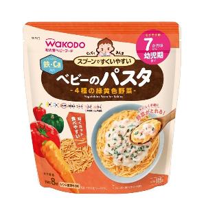 日本 Wakodo和光堂 黃綠色蔬菜意粉 115g 7m+