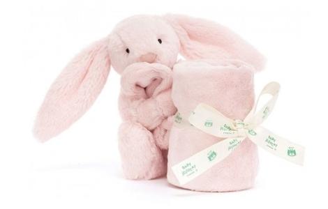 JELLYCAT 害羞粉色邦尼兔安撫巾