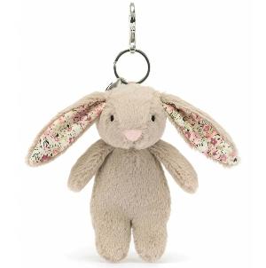 Jellycat - Blossom Beige Bunny Bag Charm 花耳朵兔仔袋子扣 (貝米色)