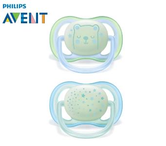 Avent Avent Natural Ultra Air 夜光安撫奶嘴 0-6個月 (男款)