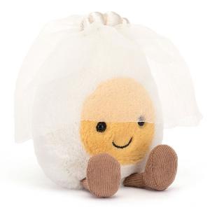 Jellycat - Amuseables Boiled Egg Bride 趣味新娘熟蛋公仔