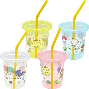 LEC SANRIO 4個裝 吸管杯(180ML)