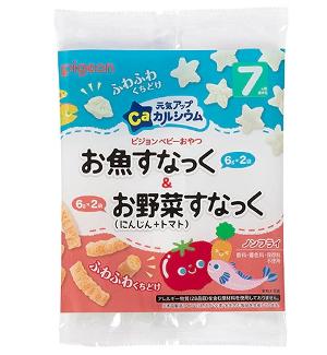 嬰兒高鈣小魚星星米餅+紅蘿蔔/蕃茄條 (7m+)