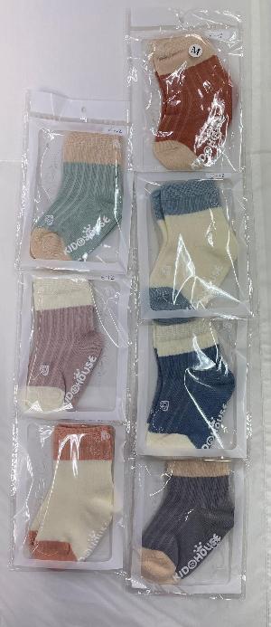 羅紋拼色襪