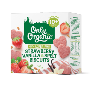 有機士多啤梨雲呢拿小麥餅乾 100g 10m+