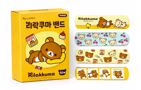 標準型膠布 50片 - Rilakkuma 鬆弛熊
