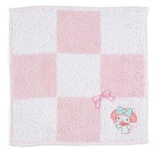 Sanrio My Melody 方格純棉小方巾 20x20cm