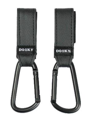 Dooky 嬰兒車小號掛鉤2個裝-黑色