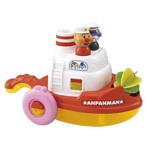 日本ANPANMAN 麵包超人 水車船洗澡玩具