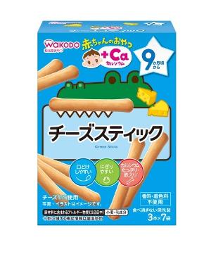 日本 Wakodo 和光堂 加鈣芝士餅乾條 9M+