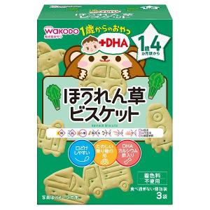 日本 Wakodo 和光堂 DHA菠菜交通工具餅16個月以上