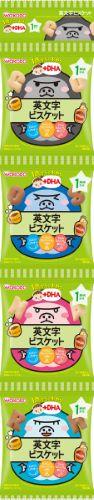 日本 Wakodo 和光堂 + DHA 英語形餅乾4連包(12個月)