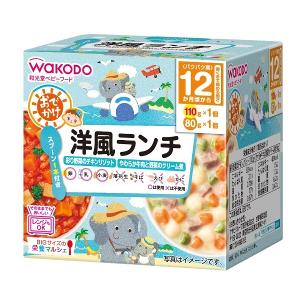 日本 Wakodo 和光堂 什錦蔬菜燴飯&奶油牛肉蔬菜西餐午餐190g(12個月以上)