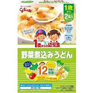 Glico 1歲起嬰兒 烏冬餐 (日式湯汁什菜) 110g x 2