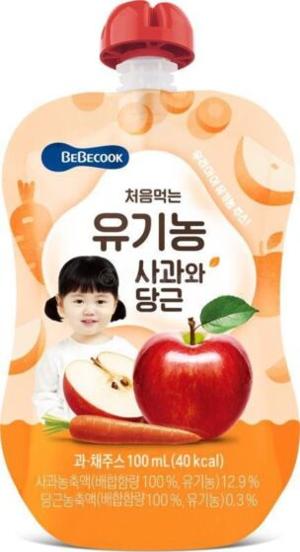 韓國BEBECOOK 蘋果胡蘿蔔有機果汁