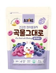  ALVINS 圈圈泡芙30g-藍莓