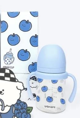 Ubmom x kidikidi PPSU 吸管杯- 藍莓280ML(限量版)