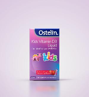 澳洲 OSTELIN 兒童液體維生素D3滴劑(草莓) 20ML(6個月-12歲食用)